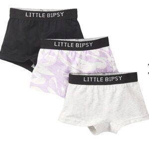 Little Bipsy Girl Brush Stroke Boxer Briefs 2 packs size 2-3Y